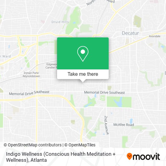 Indigo Wellness (Conscious Health Meditation + Wellness) map