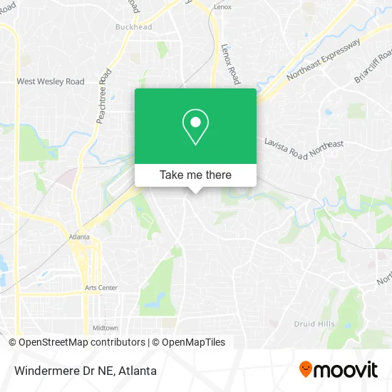 Mapa de Windermere Dr NE