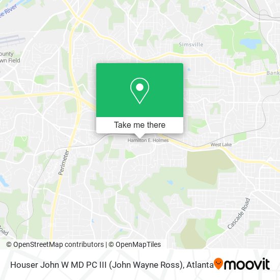 Houser John W MD PC III (John Wayne Ross) map