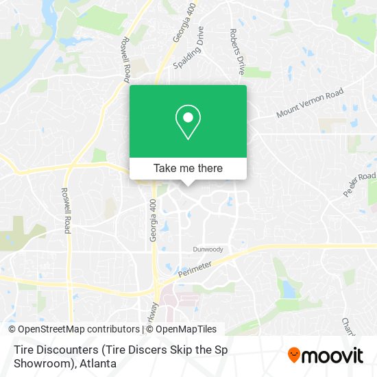 Mapa de Tire Discounters (Tire Discers Skip the Sp Showroom)