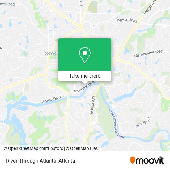 River Through Atlanta map