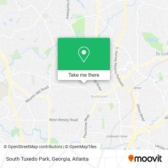 Mapa de South Tuxedo Park, Georgia