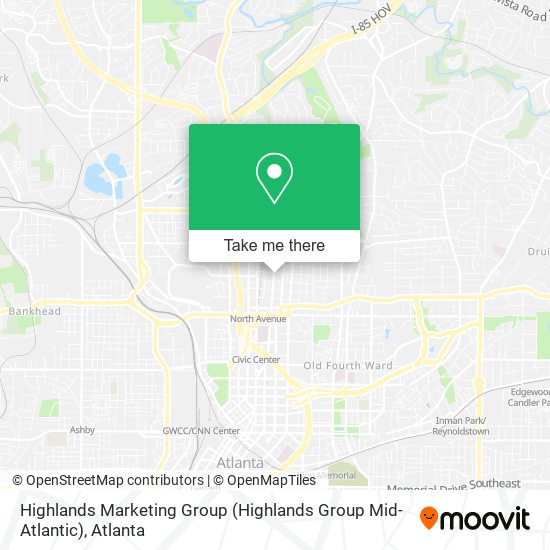Mapa de Highlands Marketing Group (Highlands Group Mid-Atlantic)