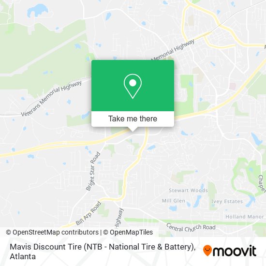 Mavis Discount Tire (NTB - National Tire & Battery) map