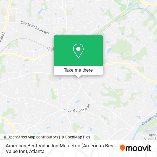 Mapa de Americas Best Value Inn-Mableton (America's Best Value Inn)