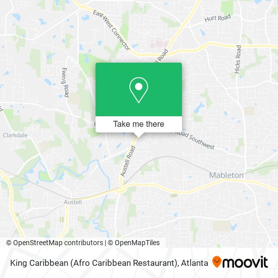 King Caribbean (Afro Caribbean Restaurant) map