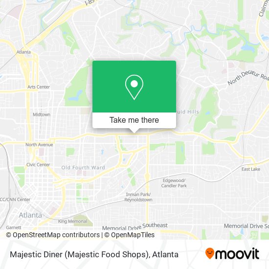 Mapa de Majestic Diner (Majestic Food Shops)