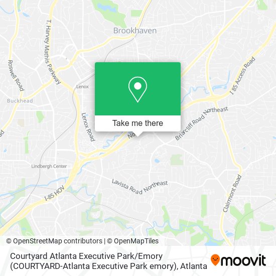 Courtyard Atlanta Executive Park / Emory (COURTYARD-Atlanta Executive Park emory) map