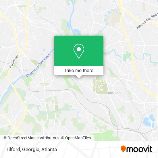 Mapa de Tilford, Georgia