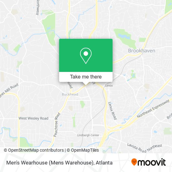 Men's Wearhouse (Mens Warehouse) map