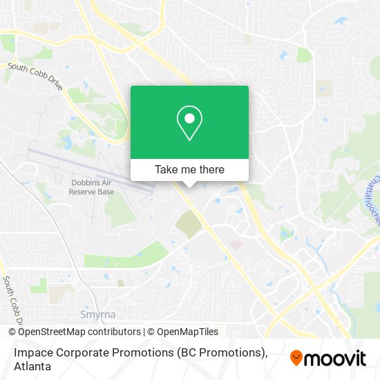 Mapa de Impace Corporate Promotions (BC Promotions)