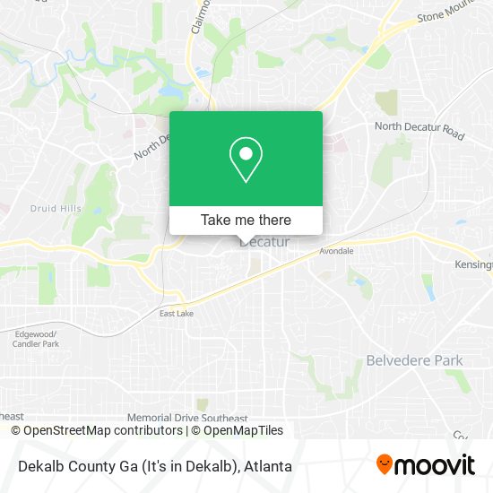 Dekalb County Ga (It's in Dekalb) map