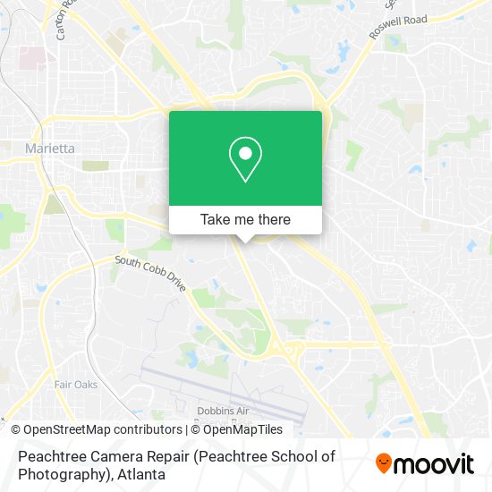 Mapa de Peachtree Camera Repair (Peachtree School of Photography)
