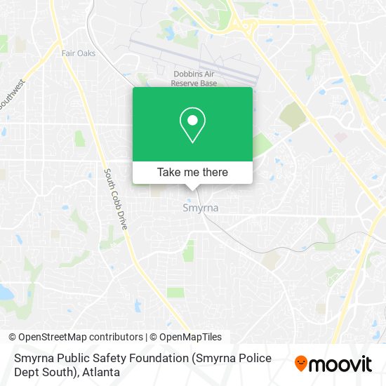 Mapa de Smyrna Public Safety Foundation (Smyrna Police Dept South)