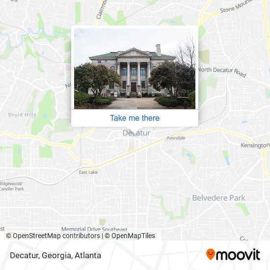 Mapa de Decatur, Georgia