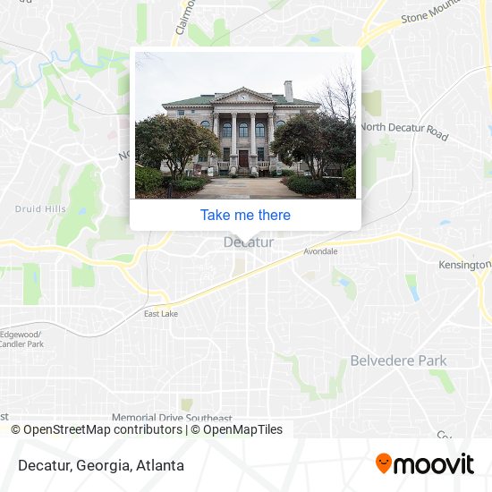 Decatur, Georgia map