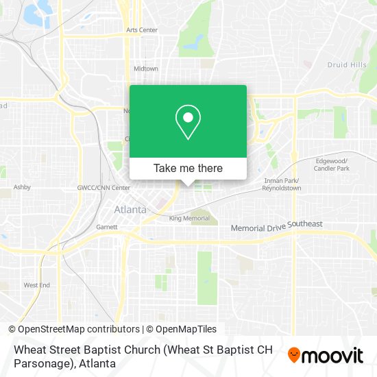 Wheat Street Baptist Church (Wheat St Baptist CH Parsonage) map