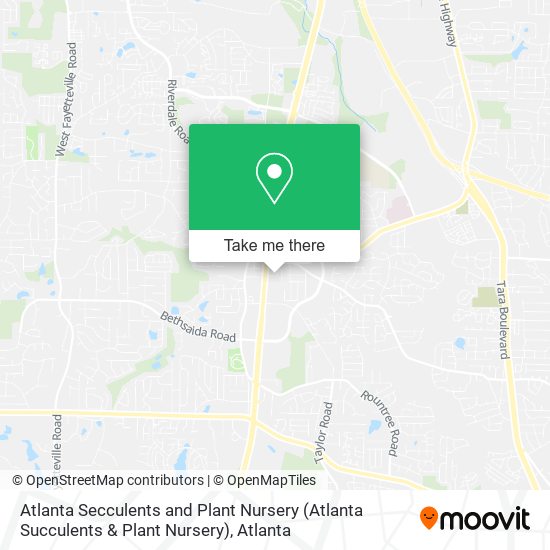 Mapa de Atlanta Secculents and Plant Nursery (Atlanta Succulents & Plant Nursery)