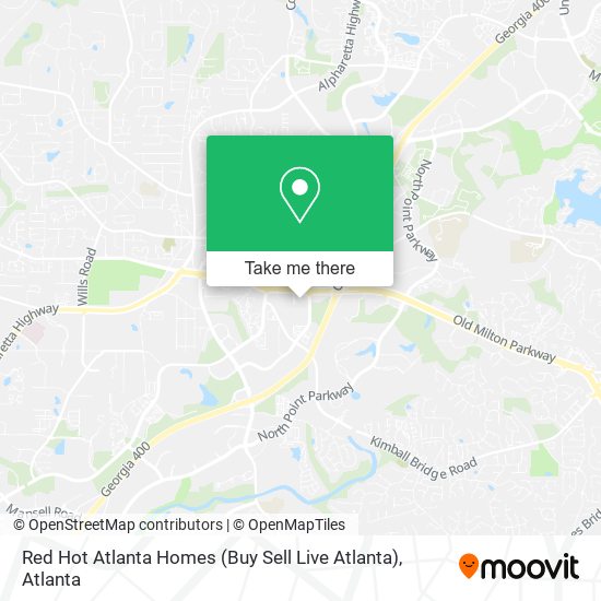 Mapa de Red Hot Atlanta Homes (Buy Sell Live Atlanta)