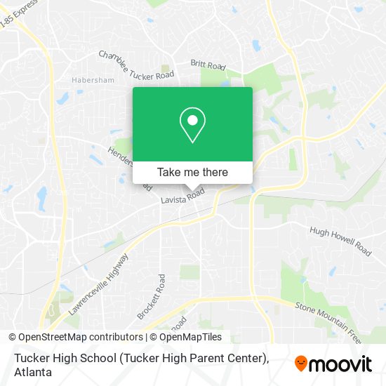 Mapa de Tucker High School (Tucker High Parent Center)
