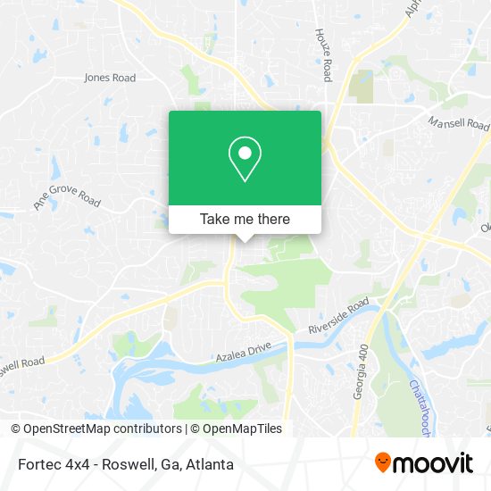 Fortec 4x4 - Roswell, Ga map