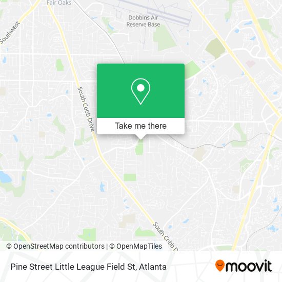 Mapa de Pine Street Little League Field St