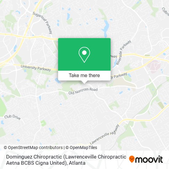 Dominguez Chiropractic (Lawrenceville Chiropractic Aetna BCBS Cigna United) map