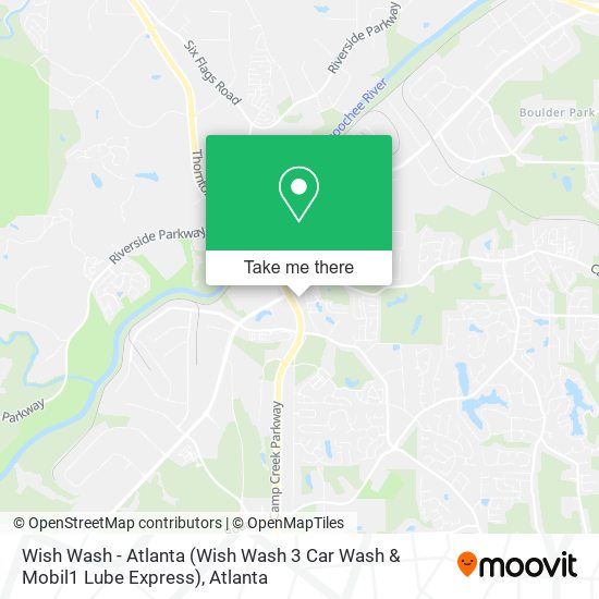 Mapa de Wish Wash - Atlanta (Wish Wash 3 Car Wash & Mobil1 Lube Express)