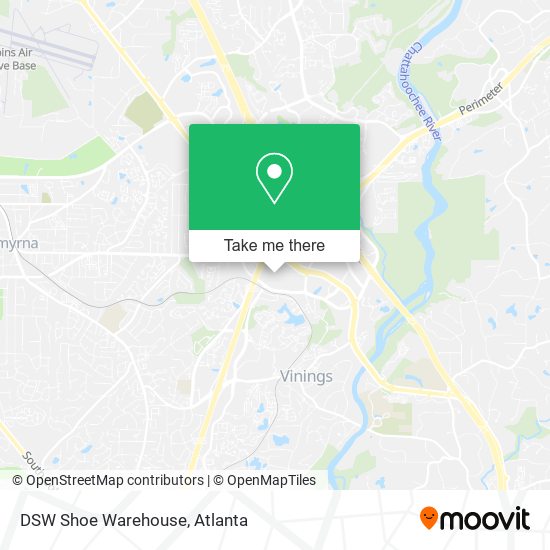 Mapa de DSW Shoe Warehouse