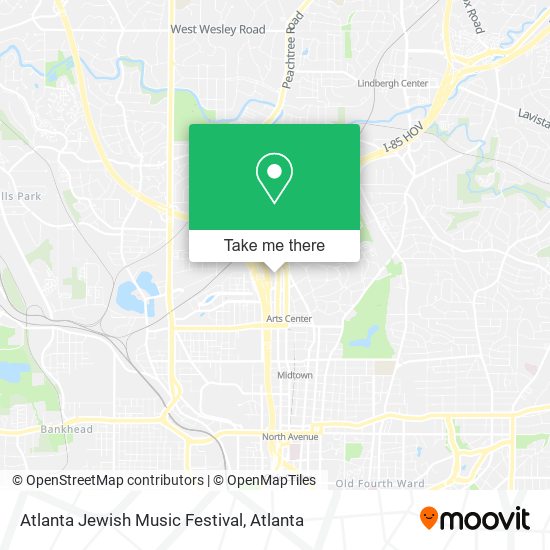Mapa de Atlanta Jewish Music Festival