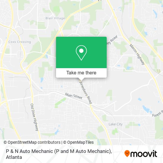 Mapa de P & N Auto Mechanic (P and M Auto Mechanic)