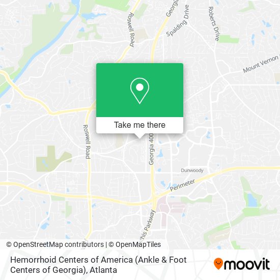 Hemorrhoid Centers of America (Ankle & Foot Centers of Georgia) map