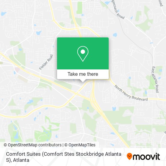 Mapa de Comfort Suites (Comfort Stes Stockbridge Atlanta S)