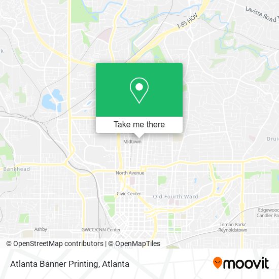 Mapa de Atlanta Banner Printing