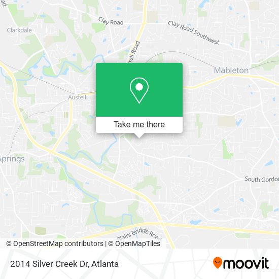 2014 Silver Creek Dr map