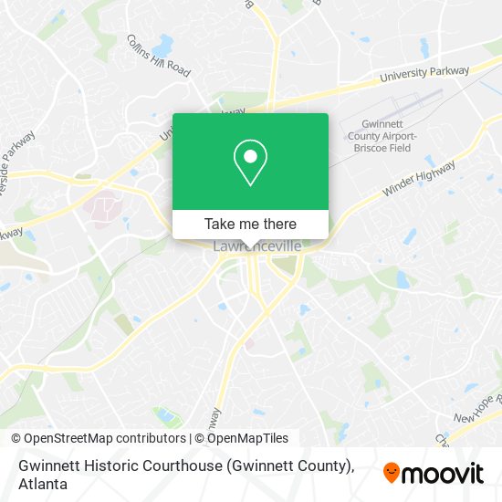 Gwinnett Historic Courthouse (Gwinnett County) map