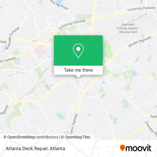 Atlanta Deck Repair map