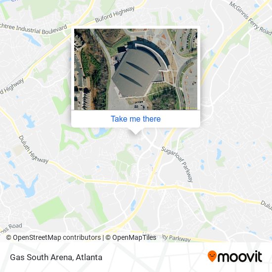 Gas South Arena map