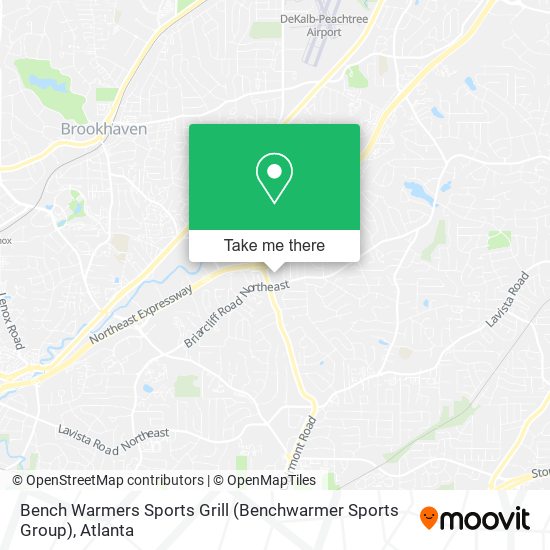 Bench Warmers Sports Grill (Benchwarmer Sports Group) map