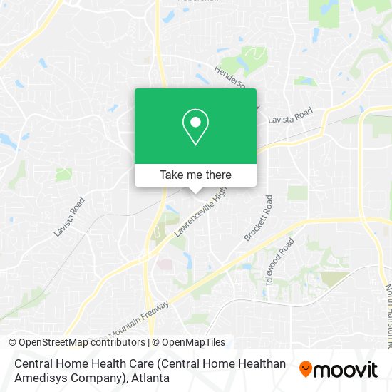 Central Home Health Care (Central Home Healthan Amedisys Company) map