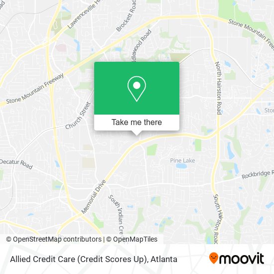 Allied Credit Care (Credit Scores Up) map