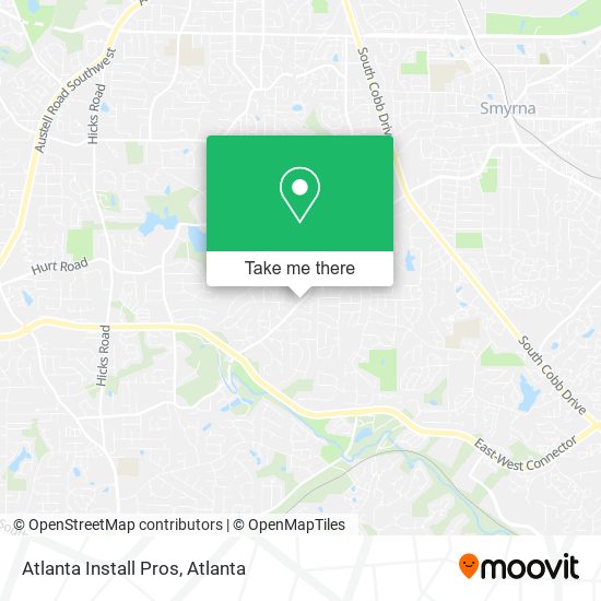 Mapa de Atlanta Install Pros