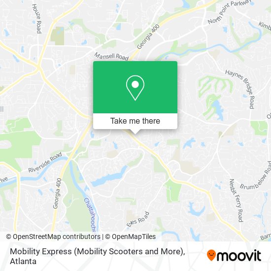 Mapa de Mobility Express (Mobility Scooters and More)