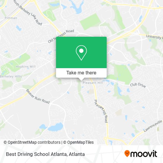 Mapa de Best Driving School Atlanta