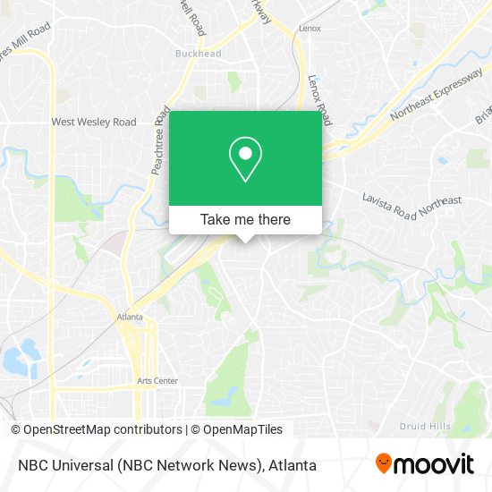 Mapa de NBC Universal (NBC Network News)