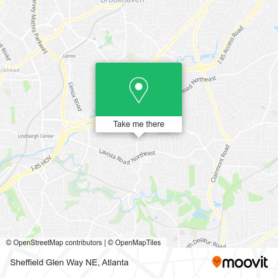 Mapa de Sheffield Glen Way NE