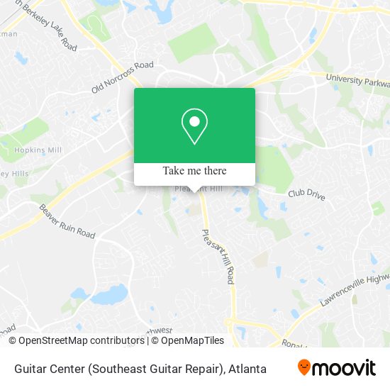 Guitar Center (Southeast Guitar Repair) map