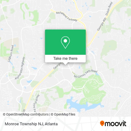Monroe Township NJ map
