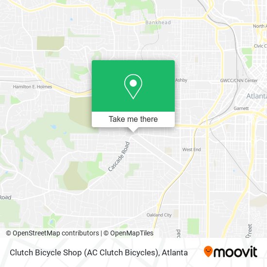Mapa de Clutch Bicycle Shop (AC Clutch Bicycles)