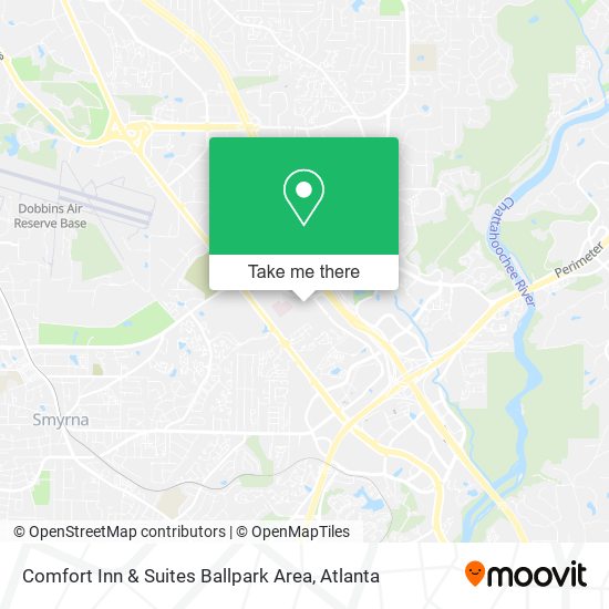 Mapa de Comfort Inn & Suites Ballpark Area